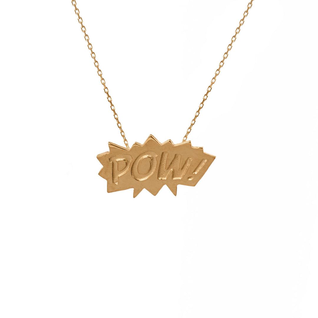 Edge Only POW Pendant in 18ct gold vermeil