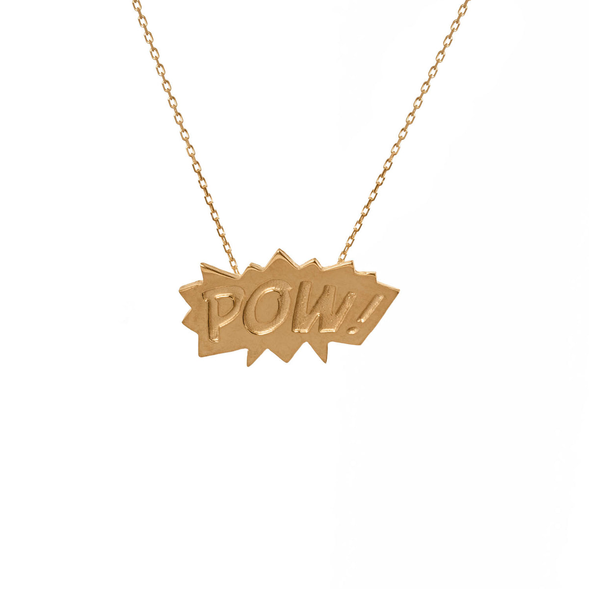 Edge Only POW Pendant in 18ct gold vermeil