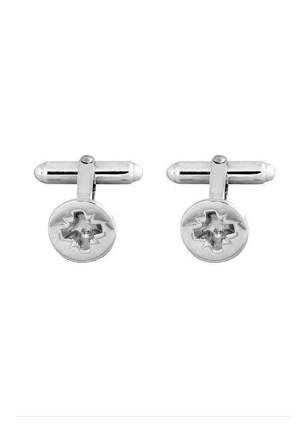 Edge Only Phillips-head Screw Cufflinks in sterling silver