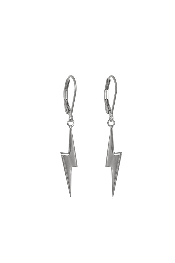 Pointed Lightning Bolt Drop Earrings โ Edge Only