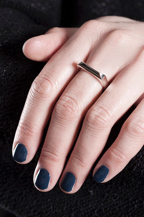 Edge Only Rooftop Ring in sterling silver