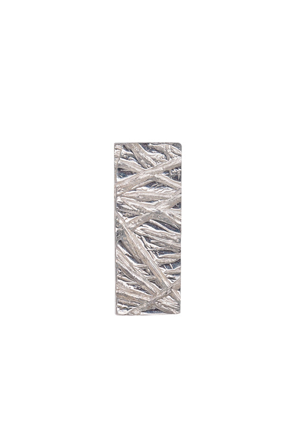 Edge Only Rugged Lapel or Tie Pin in Sterling Silver