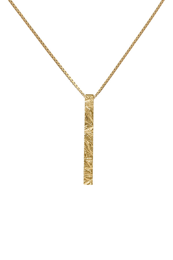 Edge Only Rugged Pendant in 18ct gold vermeil