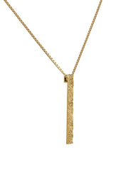 Edge Only Rugged Pendant in 18ct gold vermeil