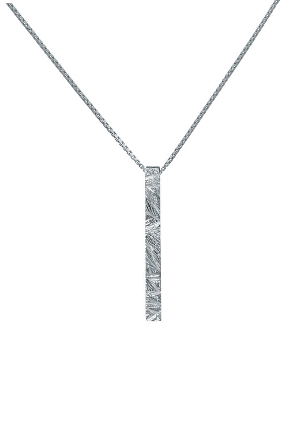 Edge Only Rugged Pendant in recycled sterling silver