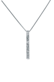 Edge Only Rugged Pendant in recycled sterling silver