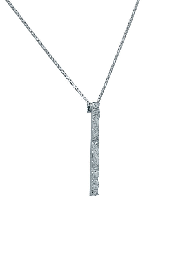 Edge Only Rugged Pendant in recycled sterling silver