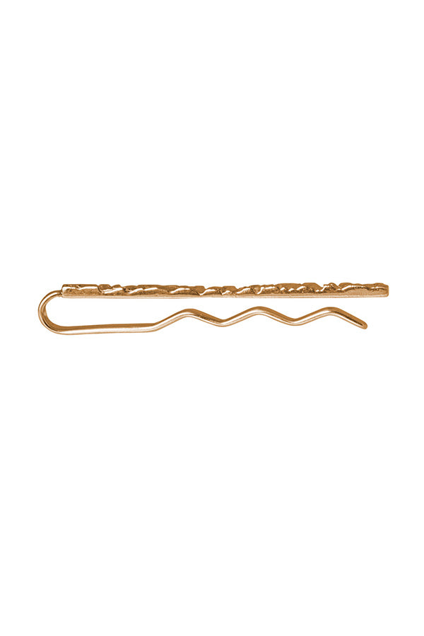 Edge Only Rugged Tie Bar in 18ct gold vermeil