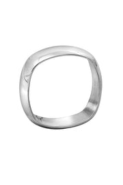 Edge Only Squared Off Ring in sterling silver