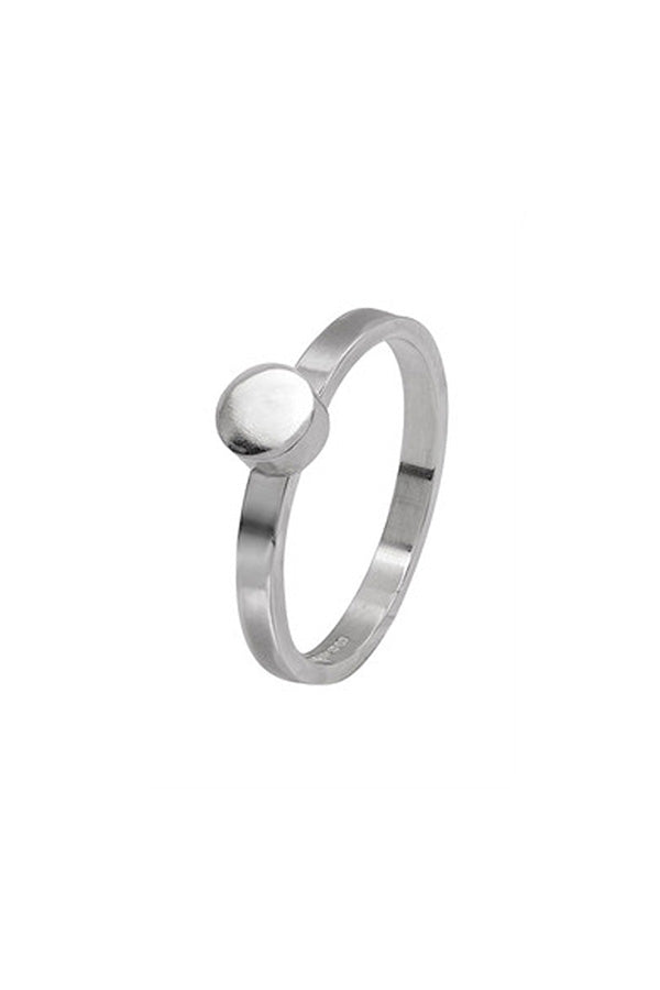 Edge Only Circle Stacking Ring in Sterling Silver