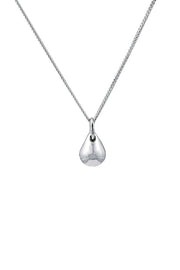 Edge Only Teardrop Pendant Large in sterling silver 