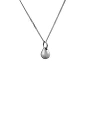 Edge Only Teardrop Pendant Small in sterling silver