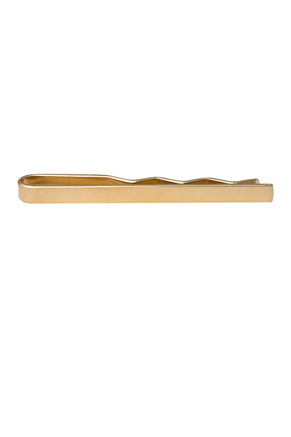 Edge Only Tie Bar in 18ct gold vermeil. Tie Slide. Gold Tie clip