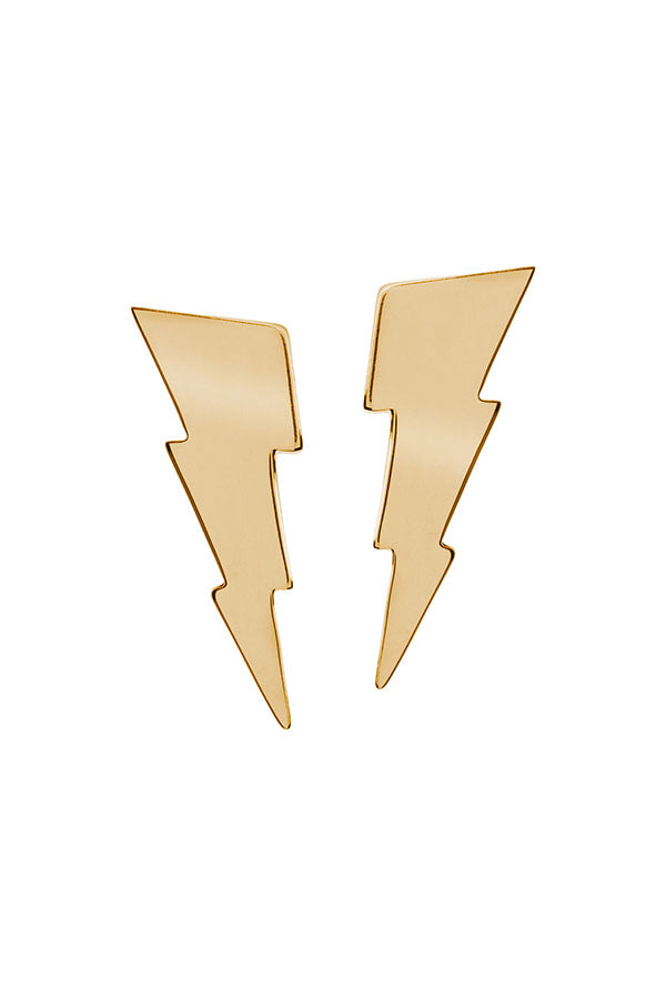 Edge Only Triple Bolt Earrings in 18ct gold vermeil