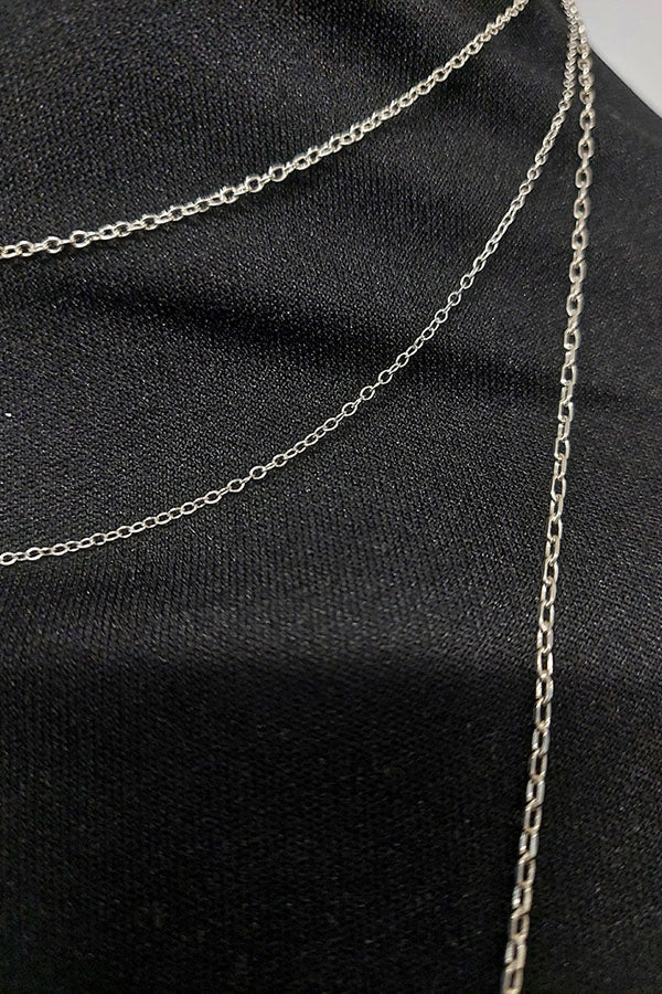 Edge Only various Trace Chains in sterling silver