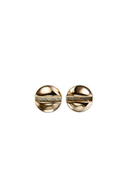 Edge Only Mini Flat-head Screw Earrings in solid 14 carat recycled gold