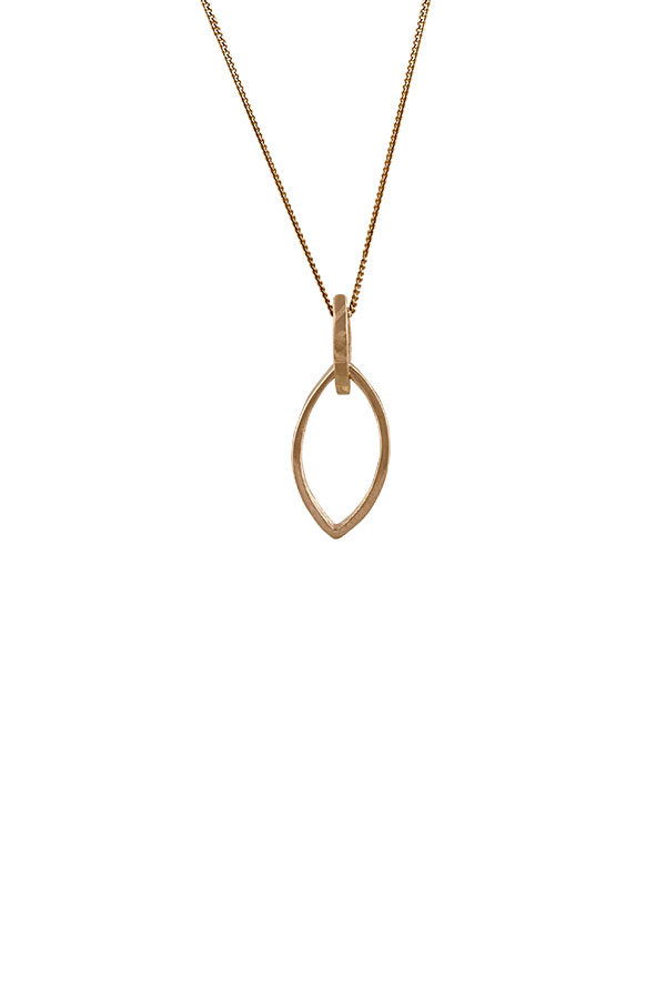 dge Only Marquise Slice Pendant in 14 Carat Gold