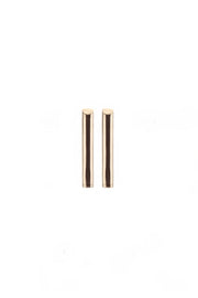 Edge Only D Bar Earrings  in solid 100% recycled 9 carat gold 