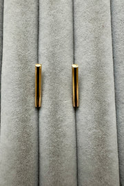 D Bar Earrings - Solid 9ct gold