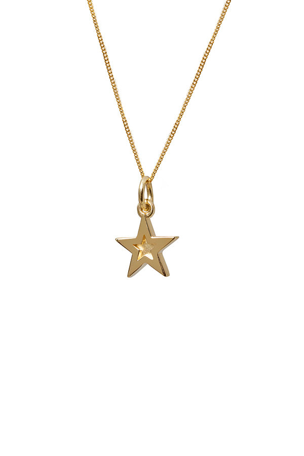Edge Only Mini Megastar Pendant 9ct recycled gold