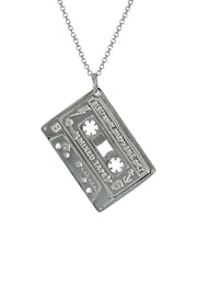 Electronic Sheep X Edge Only Mixed Tape Pendant in sterling silver. B Side