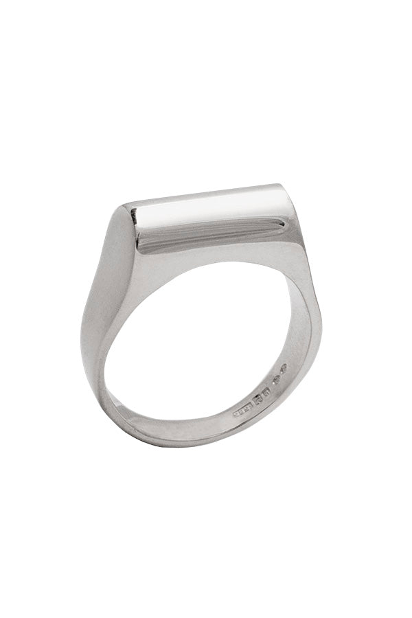 Edge Only High Top Ring in recycled Sterling Silver