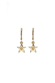 Edge Only Mini Megastar Drop Earrings 18ct gold vermeil