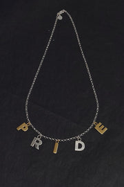 Edge Only PRIDE Letters Necklace sterling silver