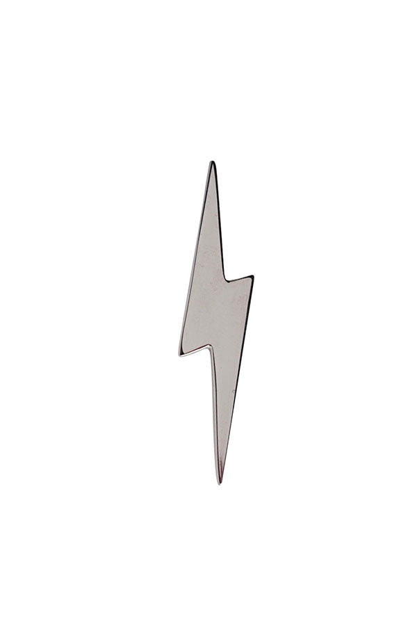 Edge Only Pointed Lightning Bolt Pin in Sterling Silver