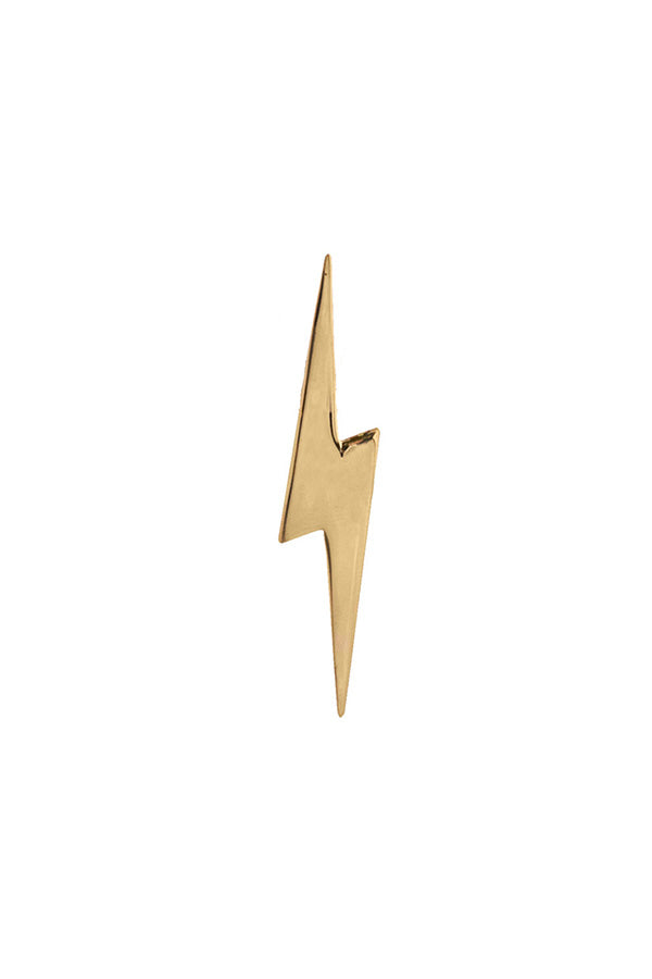 Edge Only Pointed Lightning Bolt Pin in 18ct gold vermeil