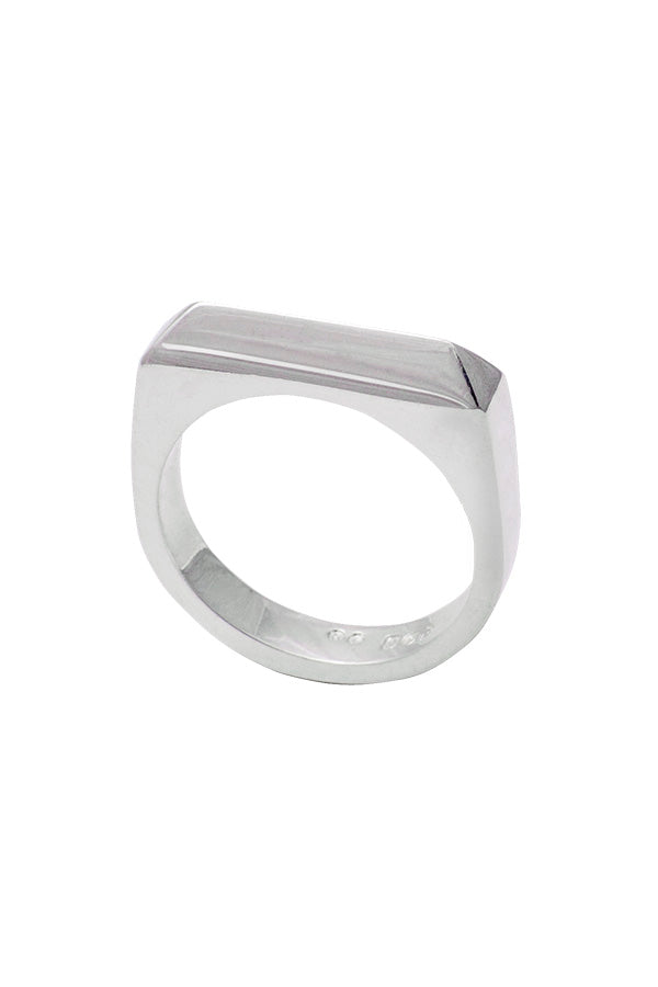 Edge Only Rooftop Ring in recycled sterling silver