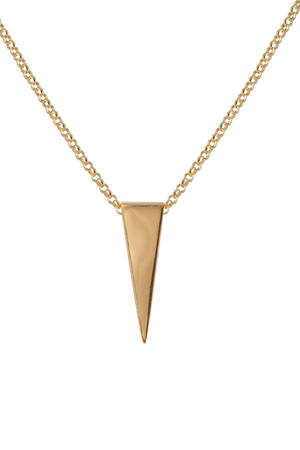 Edge Only Spike Pendant in 18ct gold vermeil