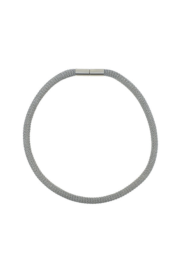 Edge Only - Steel Mesh Necklace 6mm stainless steel clasp