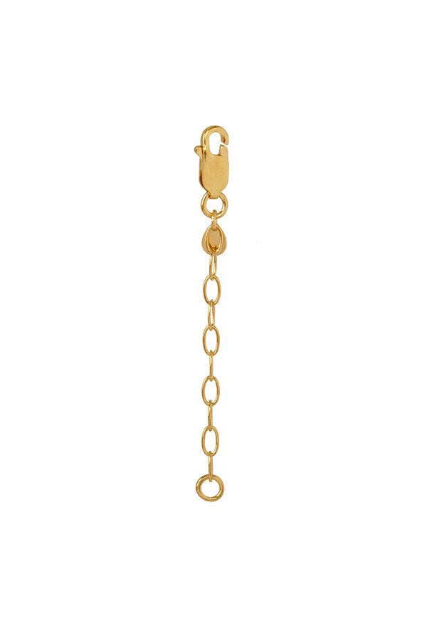 Edge Only Extender chain 5cm trace chain in 18ct gold vermeil