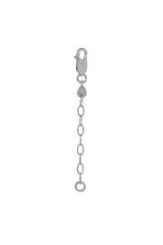 Edge Only Extender chain 5cm trace chain in sterling silver