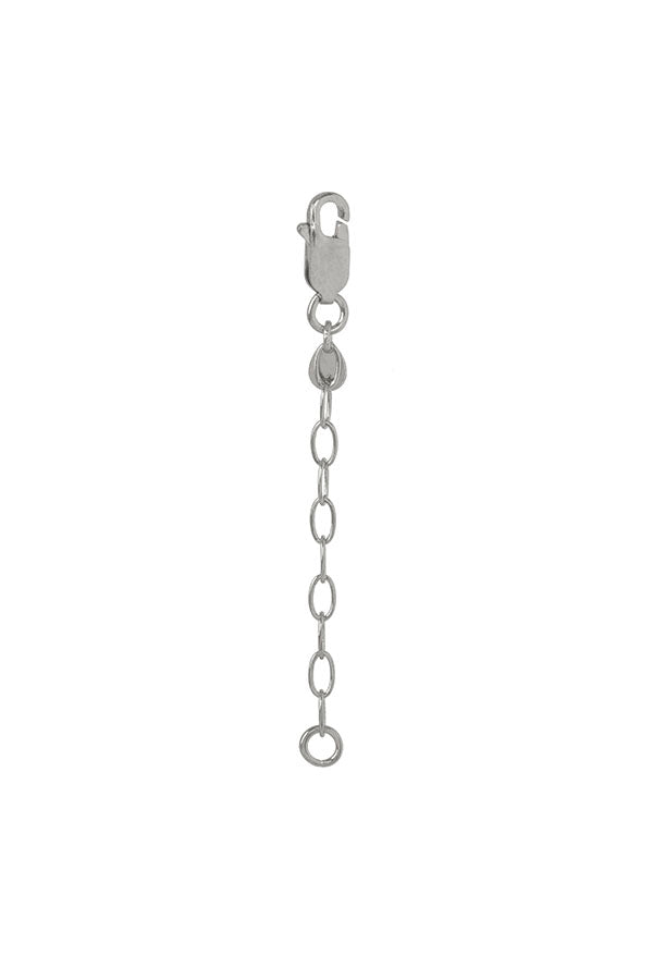 Edge Only Extender chain 5cm trace chain in sterling silver