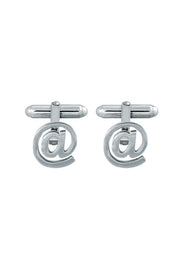 Edge Only At Symbol Cufflinks in Sterling Silver