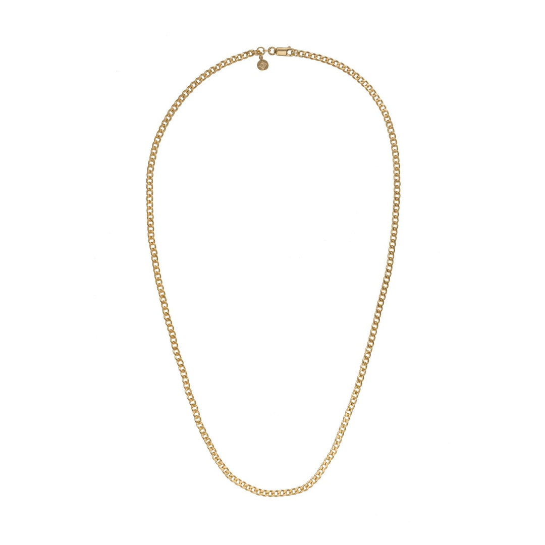 Edge Only 3.7mm Curb Chain 24" 18ct gold vermeil