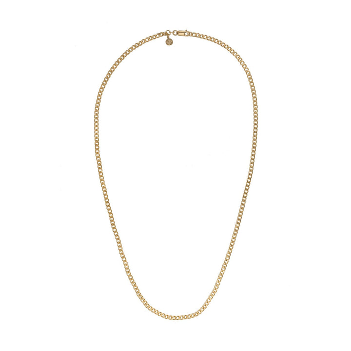 Edge Only 3.7mm Curb Chain 24" 18ct gold vermeil