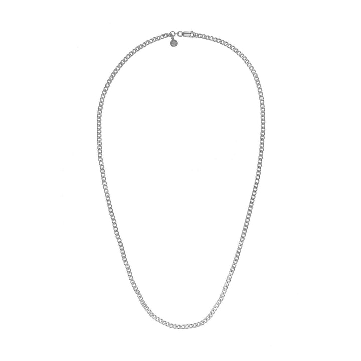 Edge Only 3.7mm Curb Chain sterling silver. Flat Link necklace