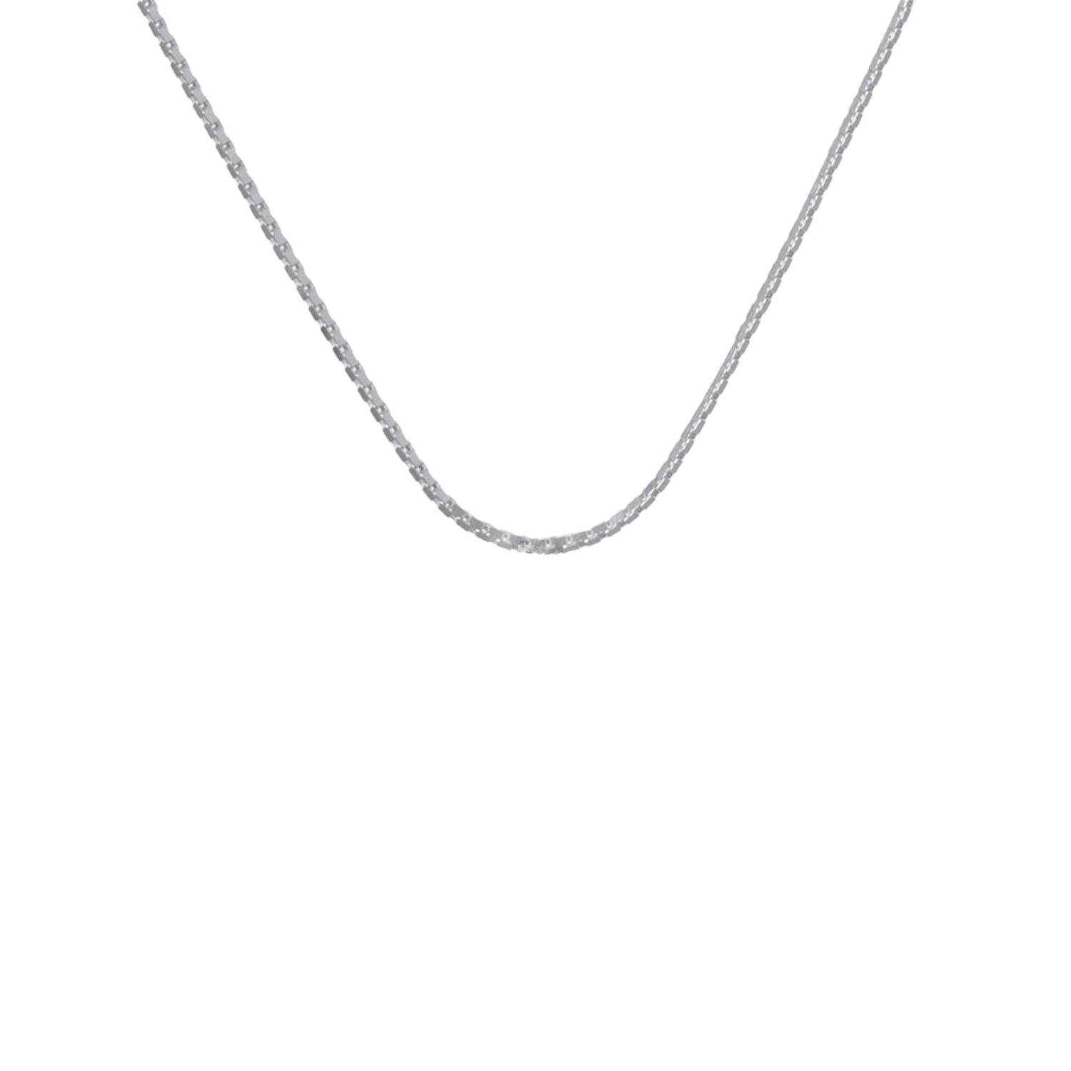 Edge Only Fine Box Chain sterling silver