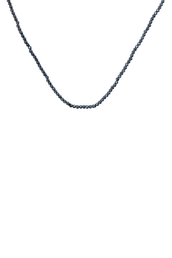 Edge Only Hematine Bead Necklace