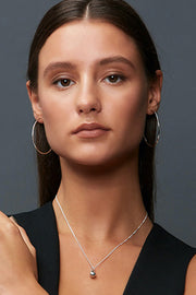 Edge Only Hoops 50mm Sleeper in sterling silver