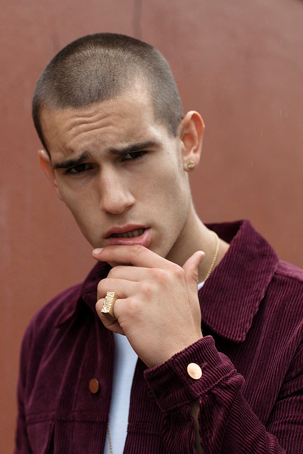 Edge Only Rugged Ring in 18ct gold vermeil