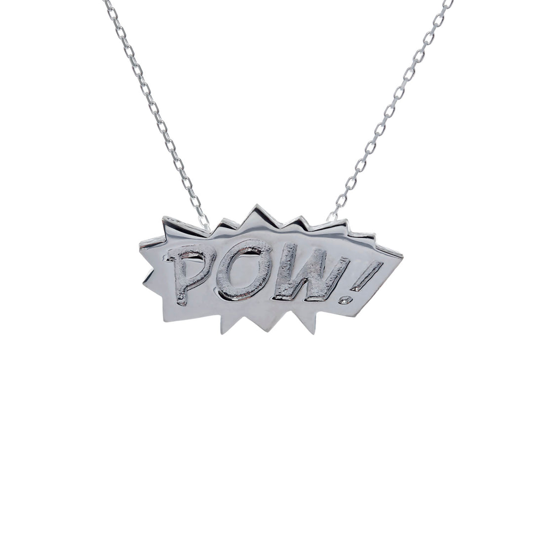 Edge Only POW Pendant in Sterling Silver