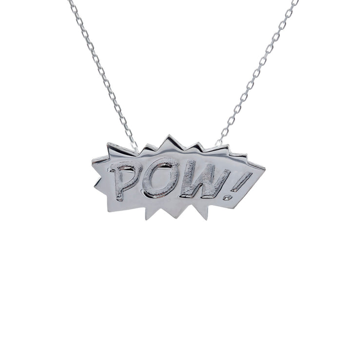 Edge Only POW Pendant in Sterling Silver