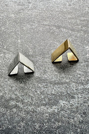 Edge Only Triangle Ear Cuff in recycled sterling silver and 18ct gold vermeil