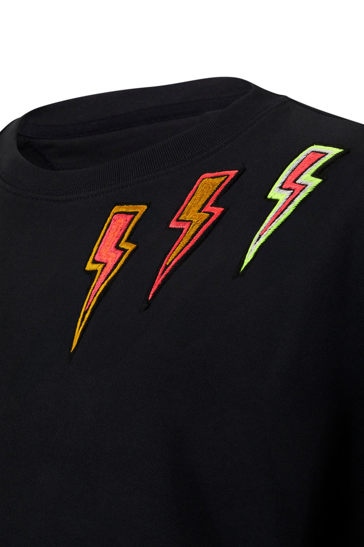 Edge Only X Jill De Búrca Flat Top Lightning Bolt Sweatshirt Unisex. Details 
