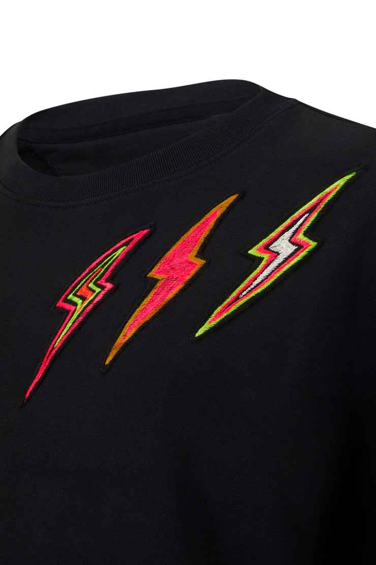Edge Only X Jill De Búrca Pointed Lightning Bolt Sweatshirt Unisex. Deaitls
