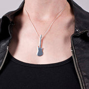 Electric Guitar Pendant  - Matte satin